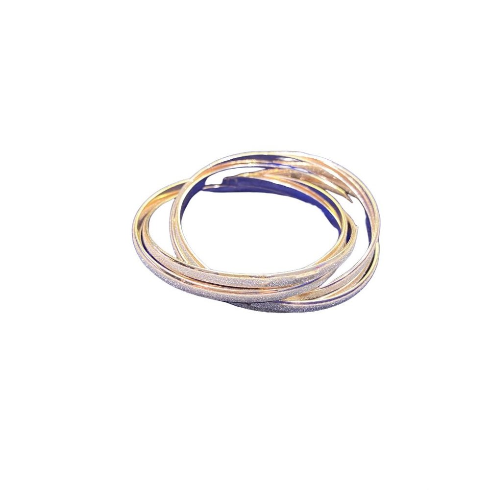 Rose Gold Intertwined Bangles